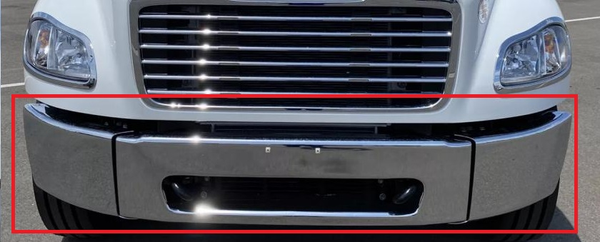 Freightliner M2 2018 up Chrome Complete Bumper Metal