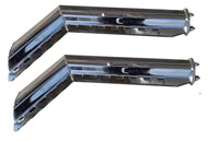 CHROME MUD FLAP-2.5" 45DEGREE Chrome Chrome