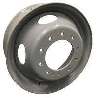 Steel wheel 19.5x6.00 10x225mm Hub grey color  Fits for 2005-2019 Ford F450 & F550 and Dodge Ram 4500 & 5500