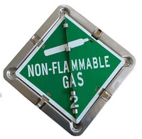 Industrial Warning  Placard Set, Aluminum